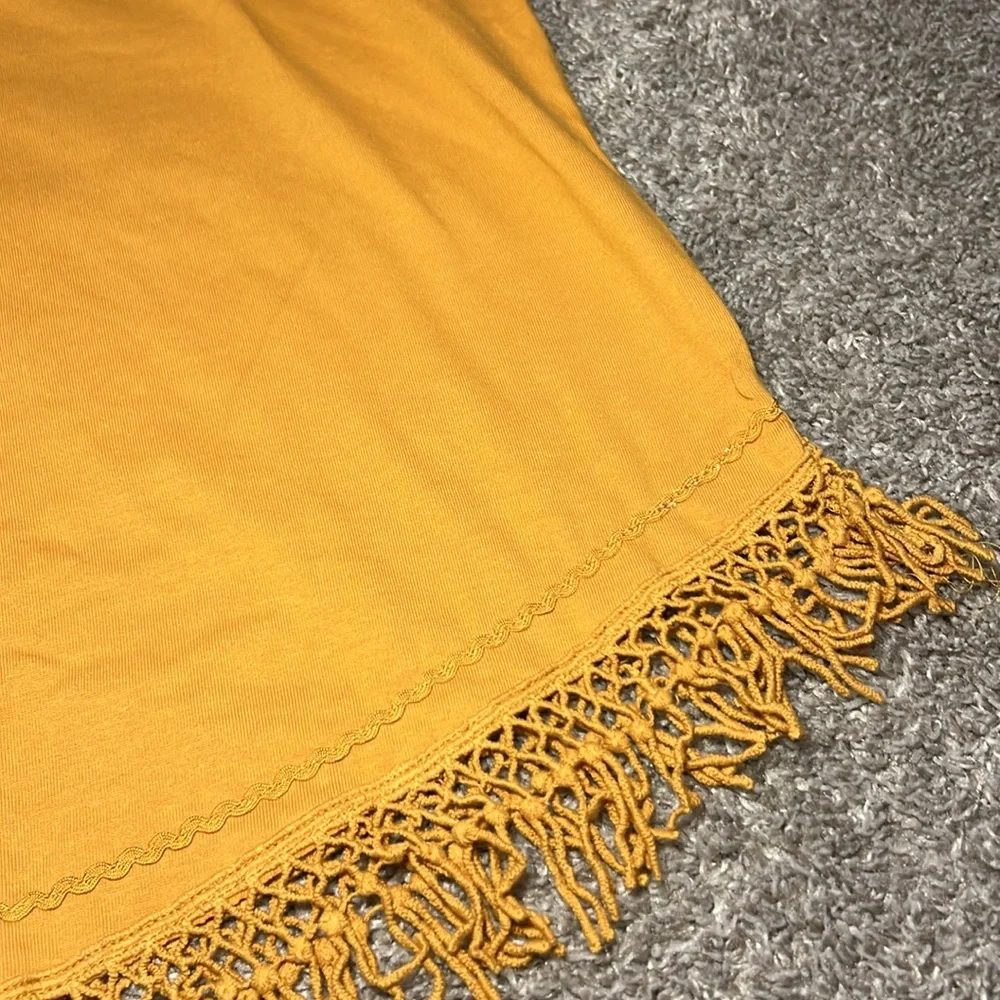 EUC Roaman’s Womans Plus Size Top‎ Shirt Gold Tassal Embroidered 1X Cotton Beach - Picture 6 of 16